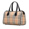 Burberry Haymarket Check Canvas Boston Bag Secondhand