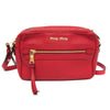 Secondhand Miu Madras Red Leather Bag