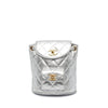 Chanel Silver Quilted Leather Backpack - '90s Second hand