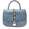 Secondhand Louis Vuitton Lockit Blue Leather Bag