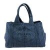 Secondhand Prada Canapa Blue Denim - Jeans Bag