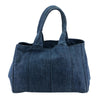 Secondhand Prada Canapa Blue Denim - Jeans Bag