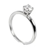 Secondhand Bulgari Solitaire Silver Platinum Jewelry