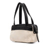 Chanel Bicolor Fabric and Leather Shoulder Bag - 2000s Second hand