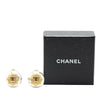 Secondhand Chanel Gold Plated Silver CC Round Clip on Earrings