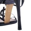 Yves Saint Laurent  Black Patent Leather YSL Logo Heeled Sandals
