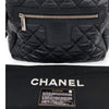 Secondhand Chanel Black Cotton Backpack