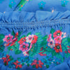 second hand Yves Saint Laurent  Top And Blue Floral Silk Skirt Set