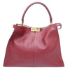 Secondhand Fendi Peekaboo Burgundy Leather Bag