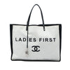 Chanel Bicolor Canvas Ladies First Shopping Tote Secondhand