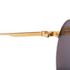 Secondhand Cartier Vintage Mayfair Round Half Frame Gold Sunglasses - '90s