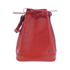 Secondhand Louis Vuitton Noe Red Leather Bag