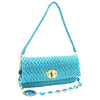 Secondhand Miu Blue Leather Bag