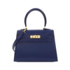 Secondhand Hermès Kelly Mini Blue Leather Bag