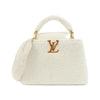 Secondhand Louis Vuitton Capucines White Fur Bag
