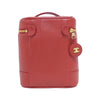 Secondhand Chanel Vanity Red Leather Bag