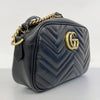 Secondhand Gucci Marmont Black Leather Bag