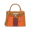 Secondhand Hermès Kelly 28 Multicolour Leather Bag