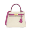 Secondhand Hermès Kelly 25 Beige Leather Bag