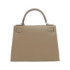 Secondhand Hermès Kelly 28 Grey Leather Bag