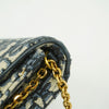 Secondhand Dior Diorsaddle Navy Canvas Bag