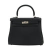 Secondhand Hermès Kelly 25 Black Leather Bag