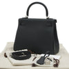 Secondhand Hermès Kelly 25 Black Leather Bag