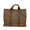 Secondhand Hermès Herline Brown Canvas Bag