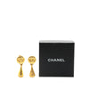 Secondhand Chanel Gold Plated CC Drop Clip on Earrings