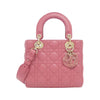 Secondhand Dior Cannage Lady Pink Leather Bag