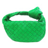 Secondhand Bottega Veneta Jodie Green Leather Bag