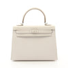 Secondhand Hermès Kelly 25 White Leather Bag