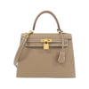 Secondhand Hermès Kelly 25 Grey Leather Bag