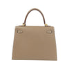 Secondhand Hermès Kelly 25 Grey Leather Bag