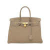 Secondhand Hermès Birkin 35 Grey Leather Bag