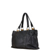 Secondhand Gucci Bamboo Black Leather Bag