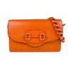 Secondhand Gucci Horsebit Orange Leather Bag