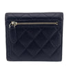 Secondhand Chanel Porte carte Navy Leather Accessories