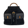 Secondhand Gucci Bamboo Black Suede Bag