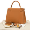 Secondhand Hermès Kelly 28 Gold Leather Bag