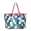 Louis Vuitton Neverfull Tote Damier and Monogram Patchwork Denim