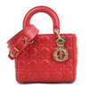 Secondhand Dior Lady Red Leather Bag