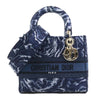 Secondhand Dior Lady D-Light Navy Canvas Bag