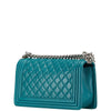Secondhand Chanel Coco Boy Green Leather Bag