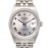 Secondhand Rolex Day-Date 36mm Silver Steel Watch