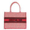 Secondhand Dior Book Tote Red Canvas Bag