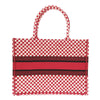 Secondhand Dior Book Tote Red Canvas Bag