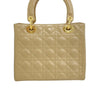 Secondhand Dior Lady Beige Patent Leather Bag