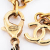 Secondhand Chanel Coco Mark Black Gold Plated Jewelry