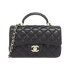 Secondhand Chanel Coco Handle Black Leather Bag